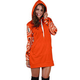 Perfect Orange Bandana Hoodie Dress