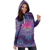 Dragonfly Mandala Hoodie Dress