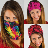 Roses (Red, Pink, Rainbow) - Bandana 3 Pack