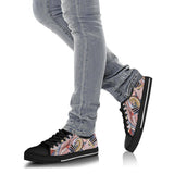 Funky Patterns (Pink) - Low Top Canvas Shoes