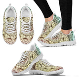 White Mandala Unisex Sneaker Shoes