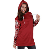 Classic Red Bandana Hoodie Dress