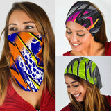 Racing Hexagon Style Colorful Vibes Bandana 3-Pack