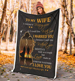 To My Wife Premium Blanket