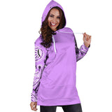 Lilac Bandana Hoodie Dress