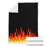 Ultra Plush Flame Bandana Throw Blanket