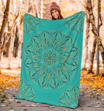 Mandala P1 (Tiffany Girl) - Throw Blankets