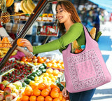 Pink Bandana Grocery Bag 3-Pack