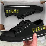 Airport Destinations PARIS - Low Top Canvas Shoes