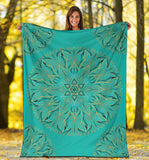 Mandala P1 (Tiffany Girl) - Throw Blankets