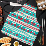 Christmas Light Blue Good Vibes Only Men's Apron