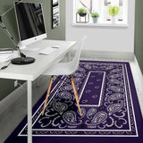 Royal Purple Bandana Area Rugs - Fitted