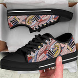 Funky Patterns (Pink) - Low Top Canvas Shoes