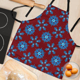 Christmas Lovely Blue Good Vibes Only Women's Apron