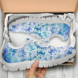 White Mandala Snowflake Festival Sneaker Shoes