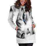 Kitten Women's Hoodie Dress