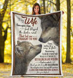 To My Wife premium Blanket