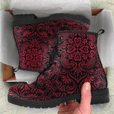 Bohemian Fiesta (Red Jester) - Vegan Leather Boots