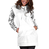 White Bandana Hoodie Dress