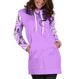 Lilac Bandana Hoodie Dress