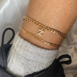 Stainless Steel Gold Anklets