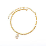 Stainless Steel Gold Anklets