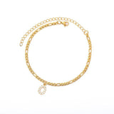 Stainless Steel Gold Anklets