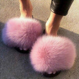 Luxury Fluffy Fur Slippers for Ladies