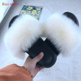 Luxury Fluffy Fur Slippers for Ladies